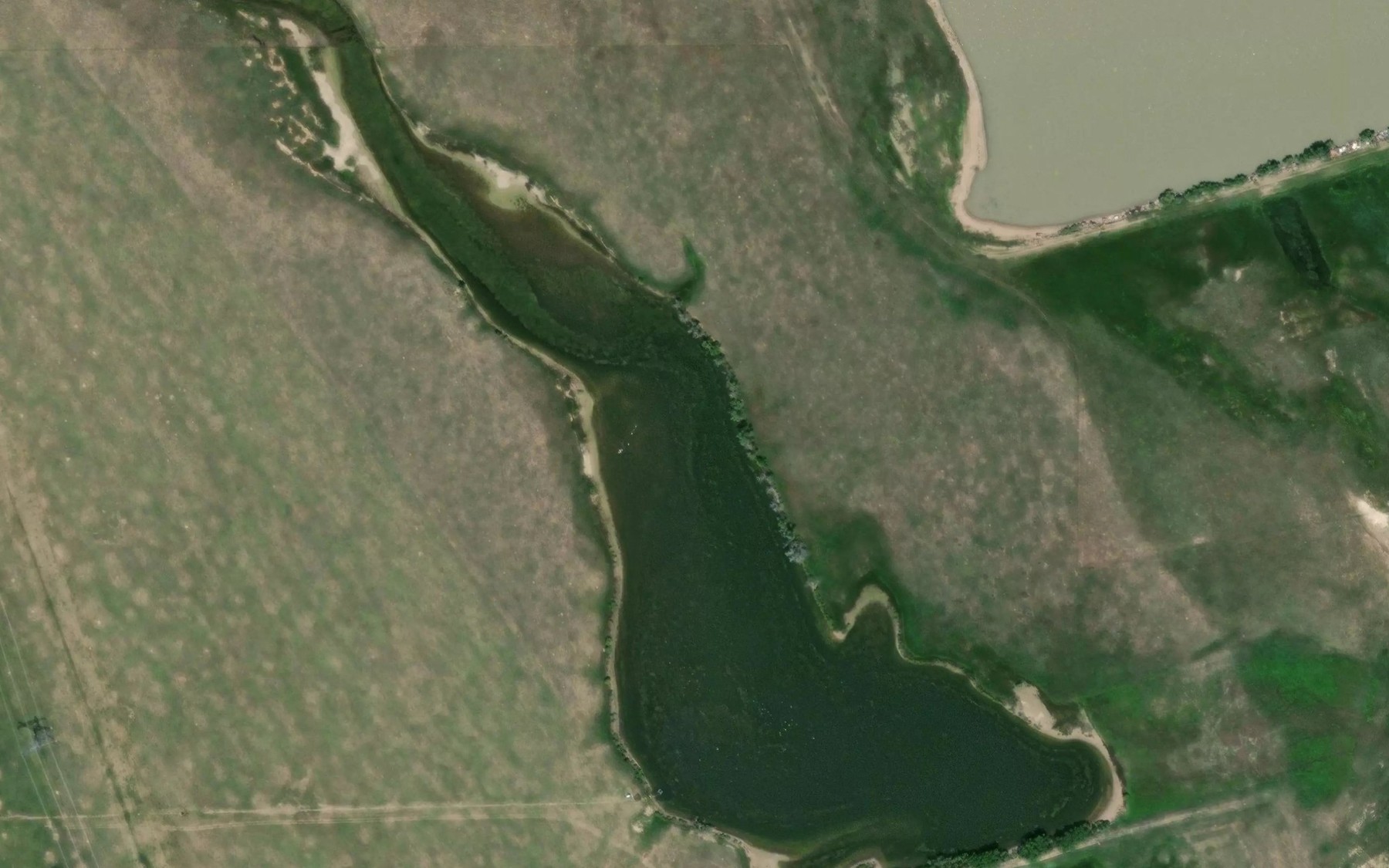 Satellite map of the Adams and Bunker Reservoir Number 2