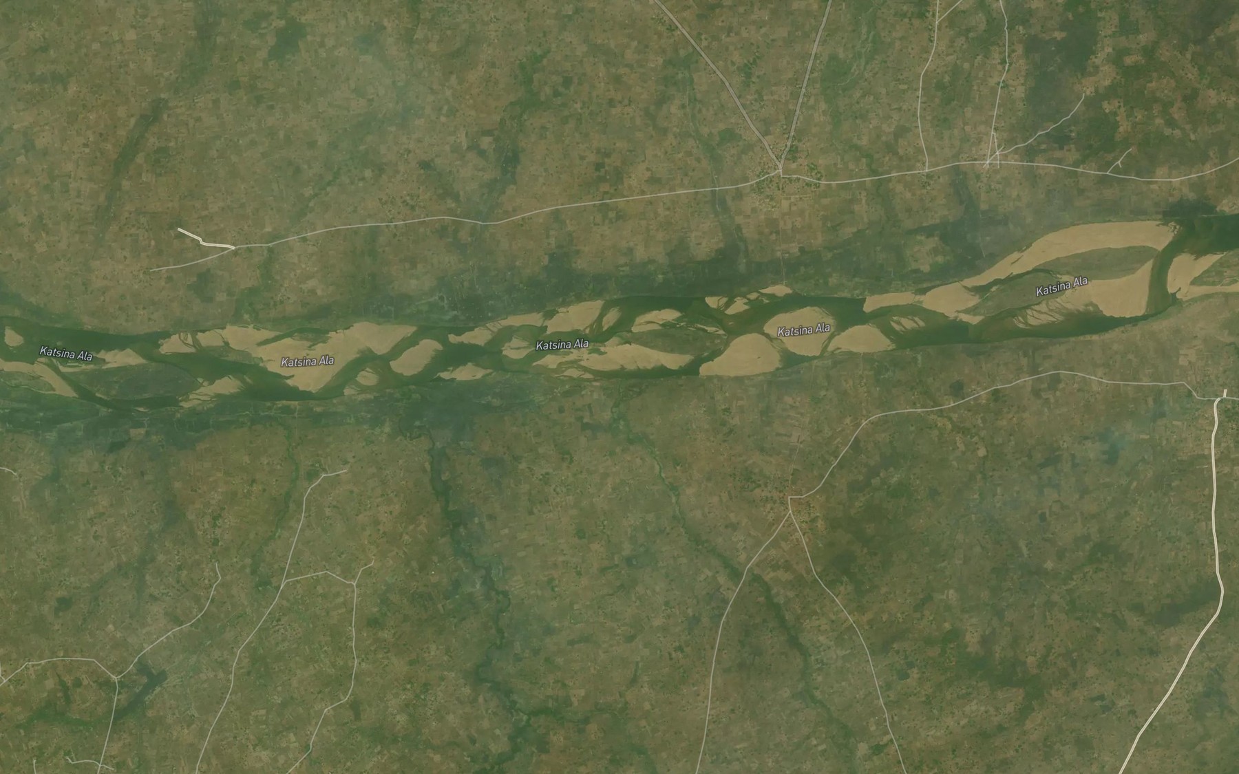 Satellite map of the River Uatsor
