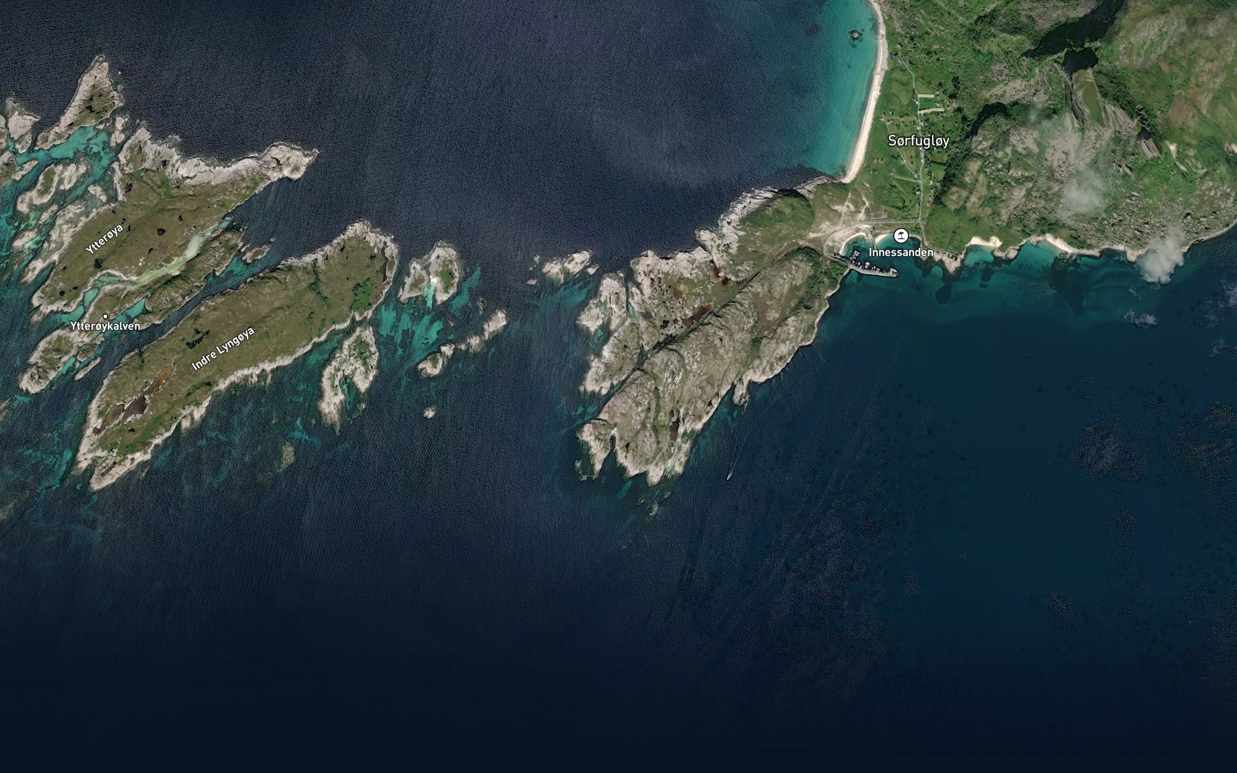 Satellite map of the Klauvvagen