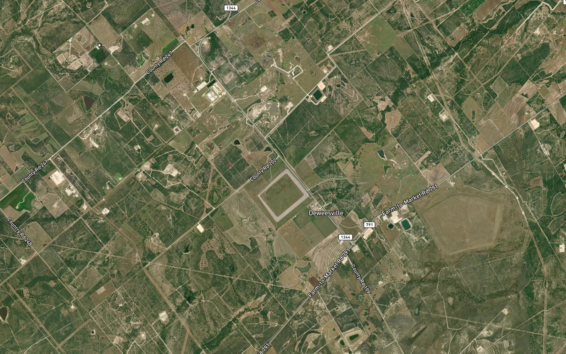 Satellite map of the Uranium Lake