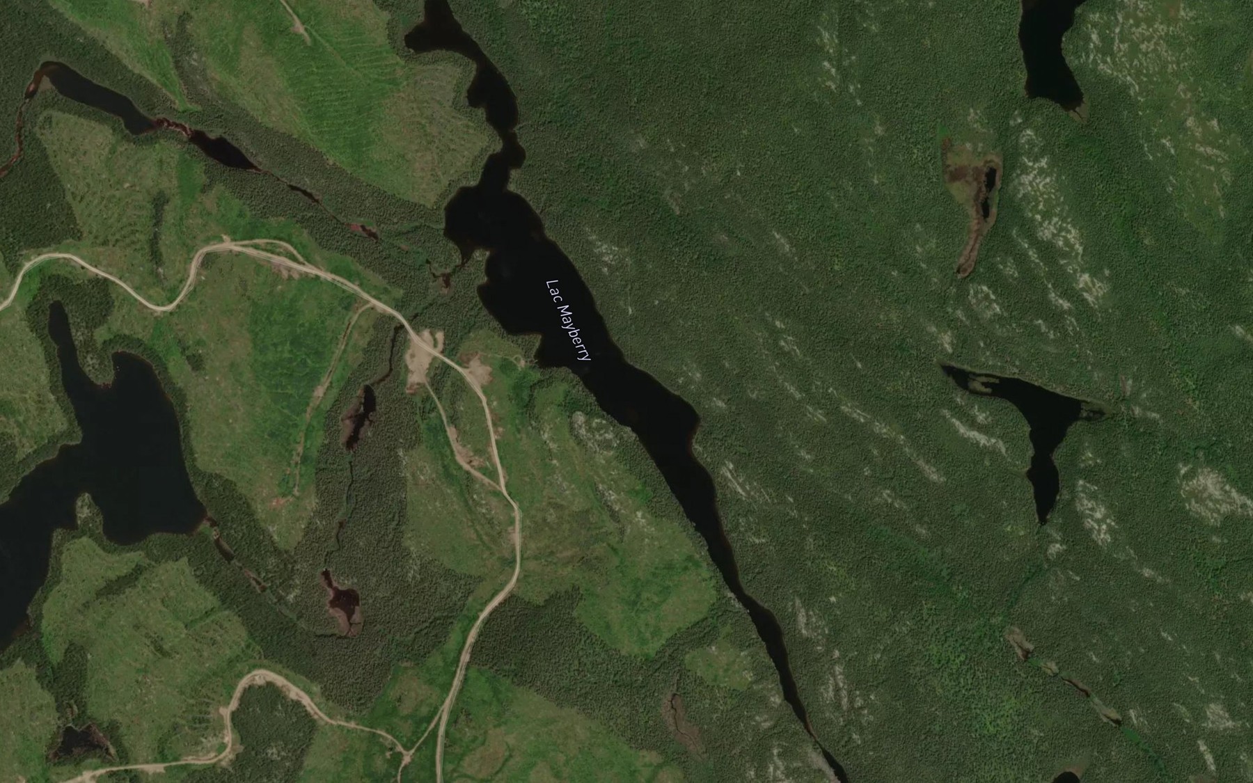 Satellite map of the Lac Mayberry