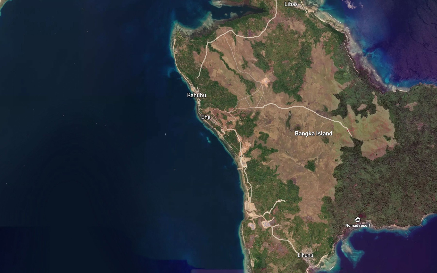 Satellite map of the Kuala Tambun