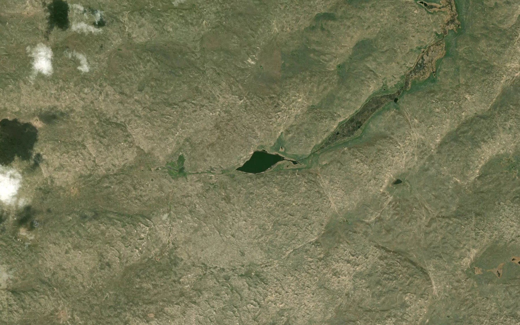 Satellite map of the Spring Lake