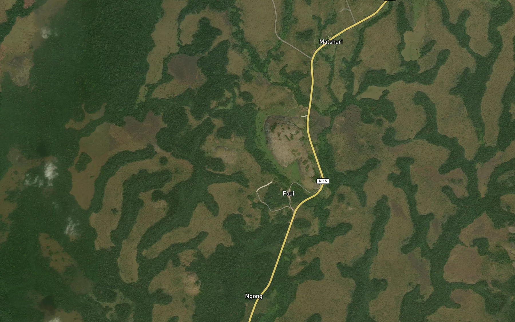 Satellite map of the Oume