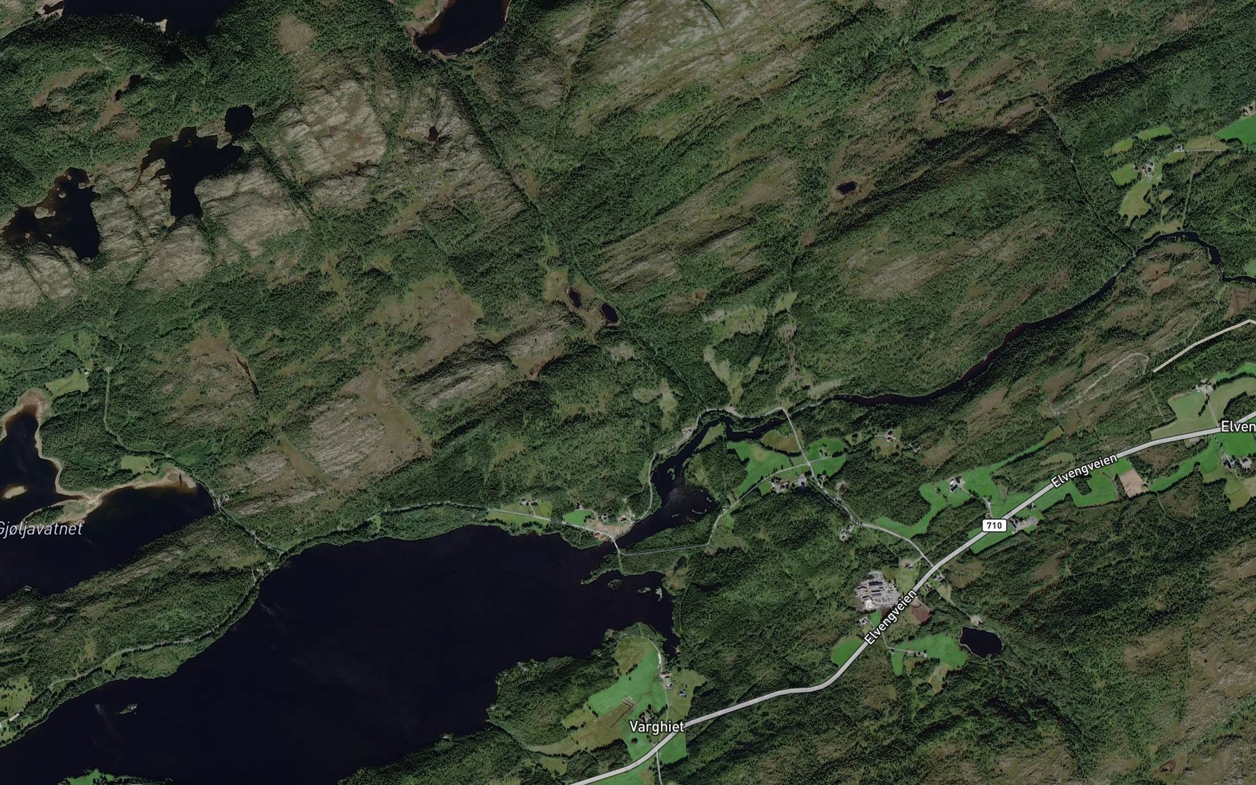 Satellite map of the Grobekken