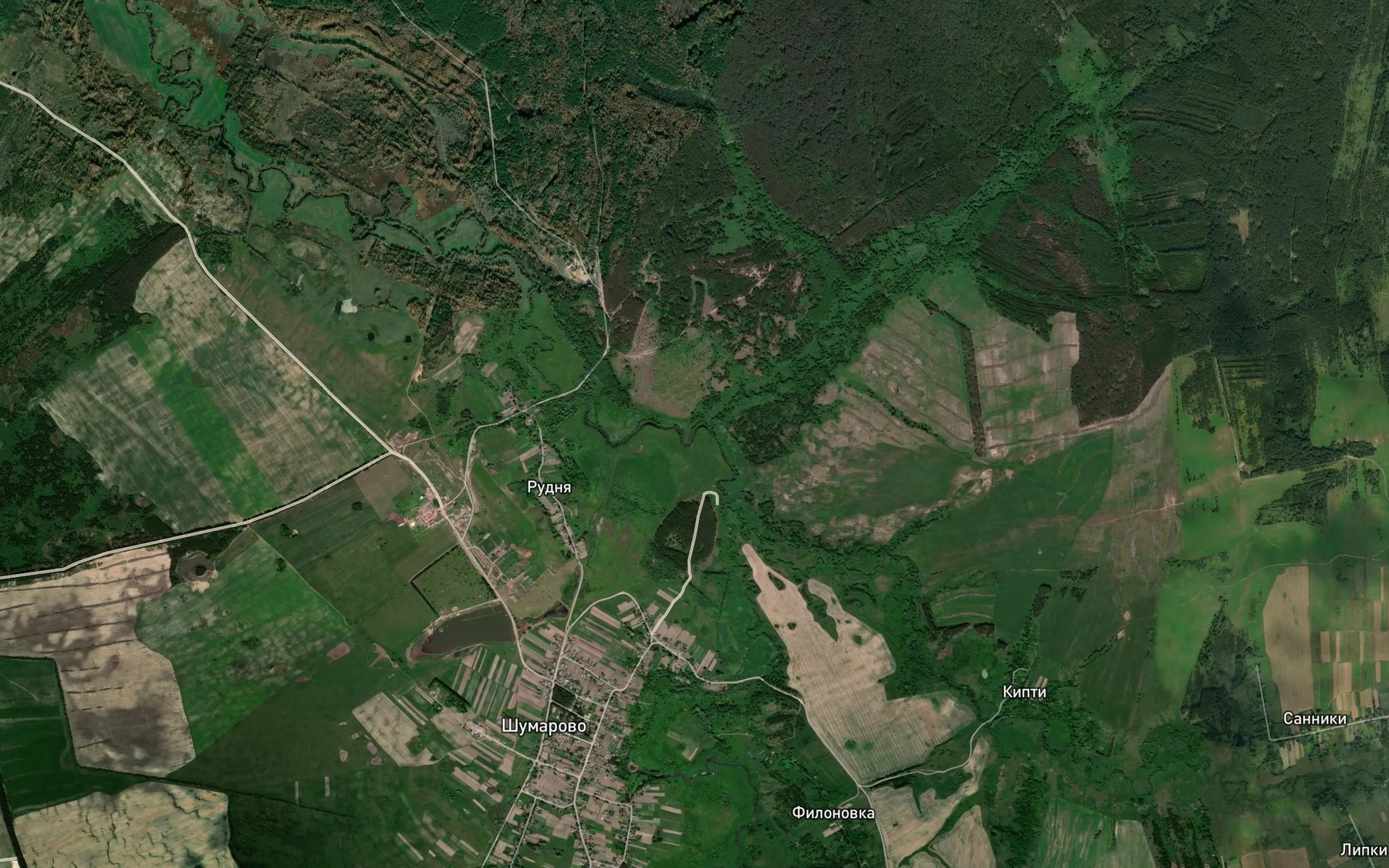 Satellite map of the Vorminka