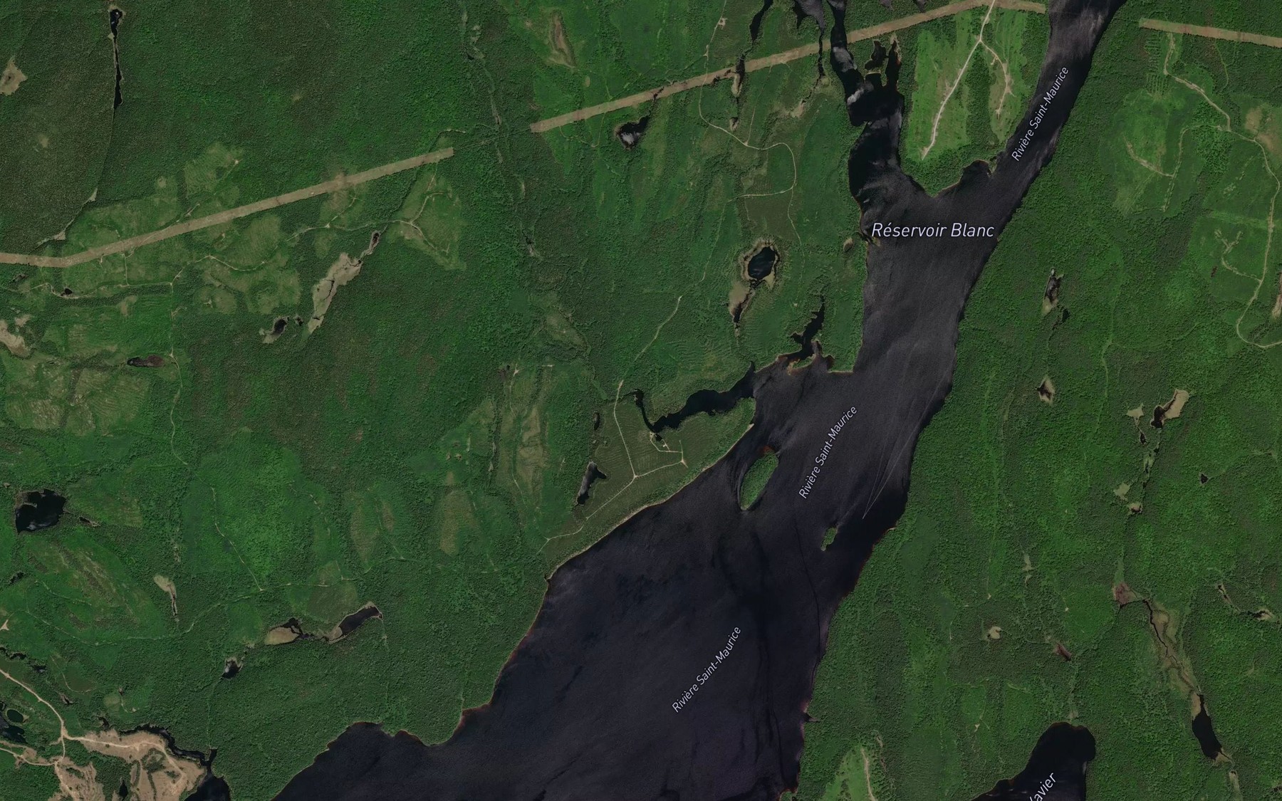 Satellite map of the Ruisseau des Sauvages
