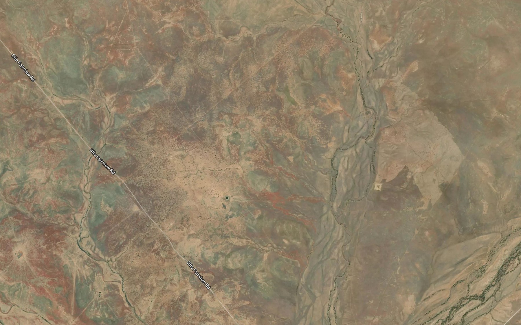 Satellite map of the Targum Creek