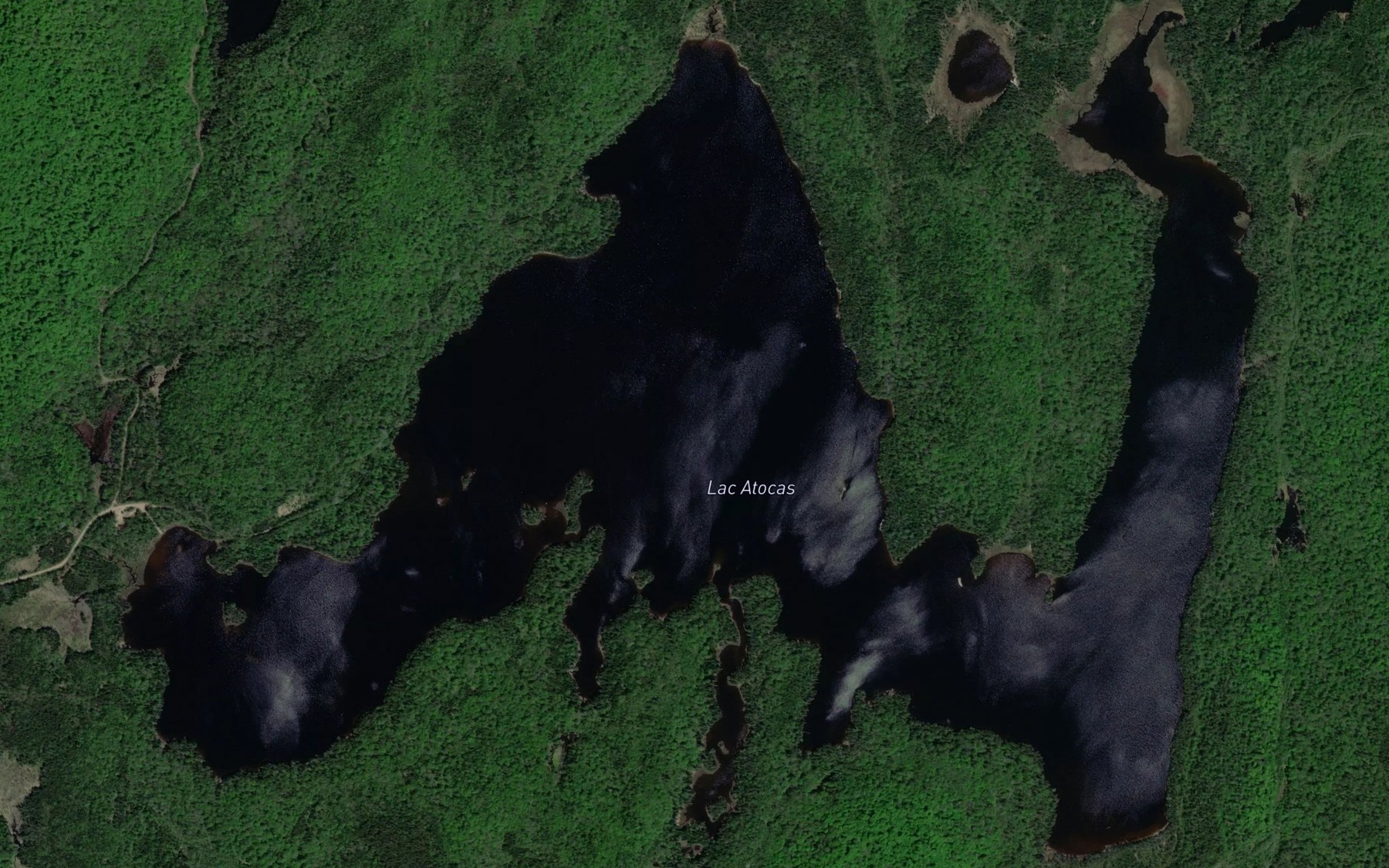 Satellite map of the Lac Atocas
