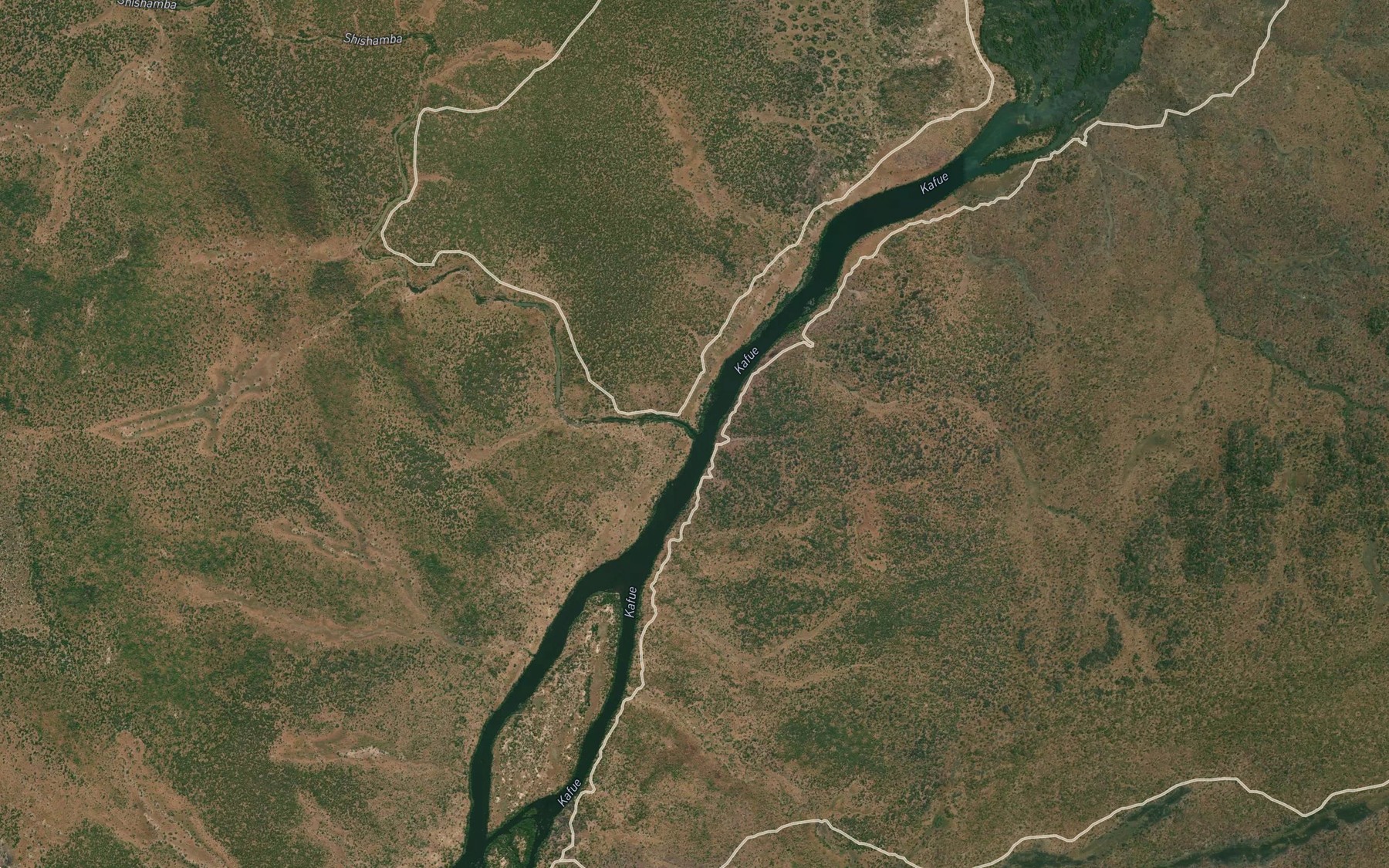 Satellite map of the Shishamba