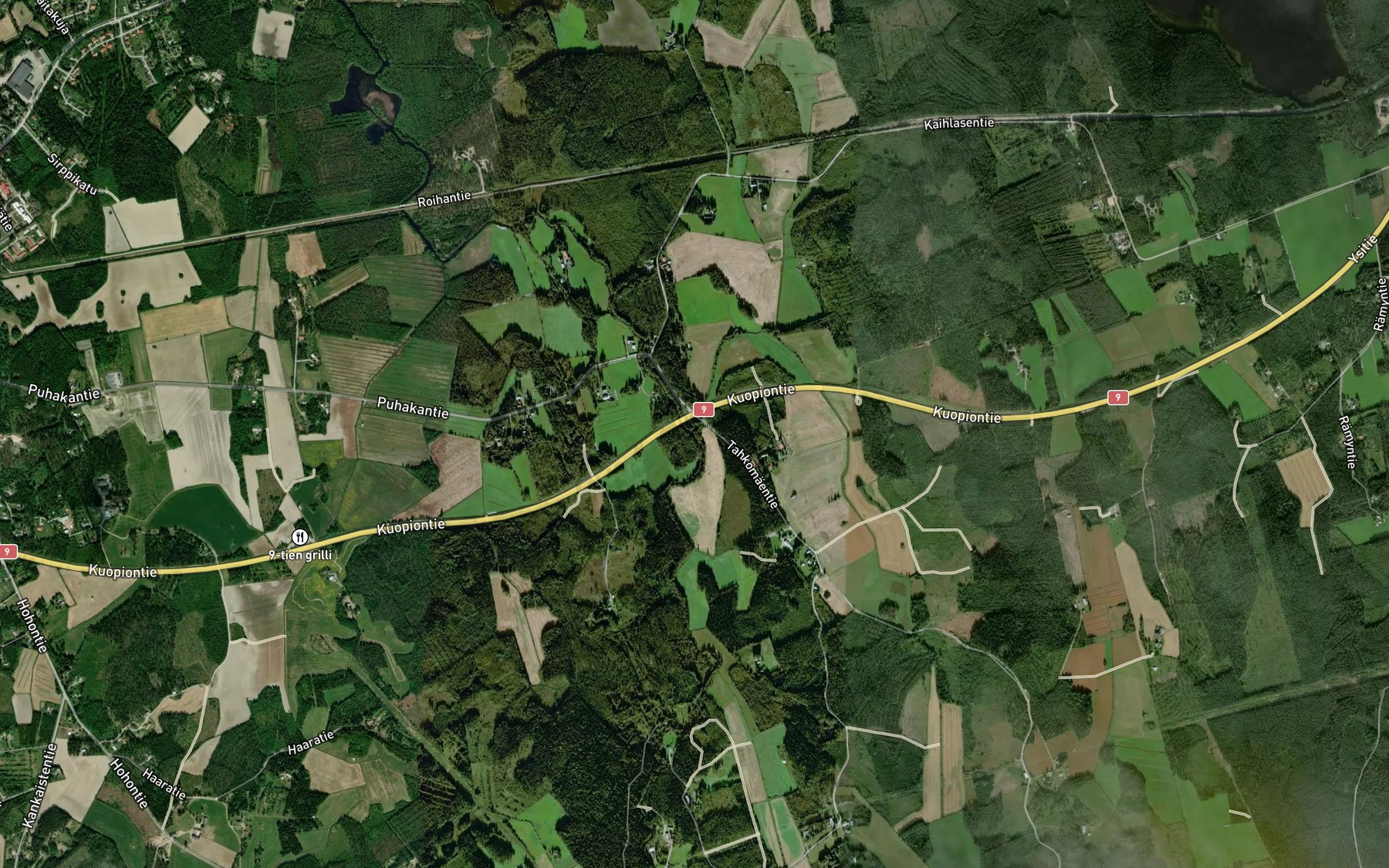 Satellite map of the Haarapuro