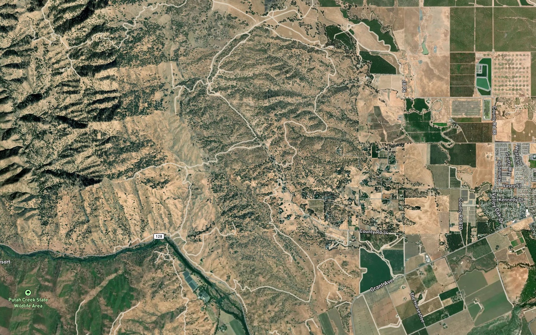 Satellite map of the Adobe Spring