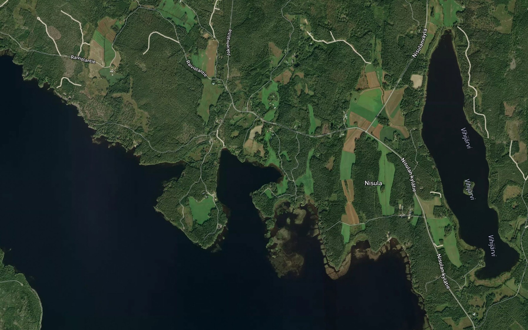 Satellite map of the Tervaoja