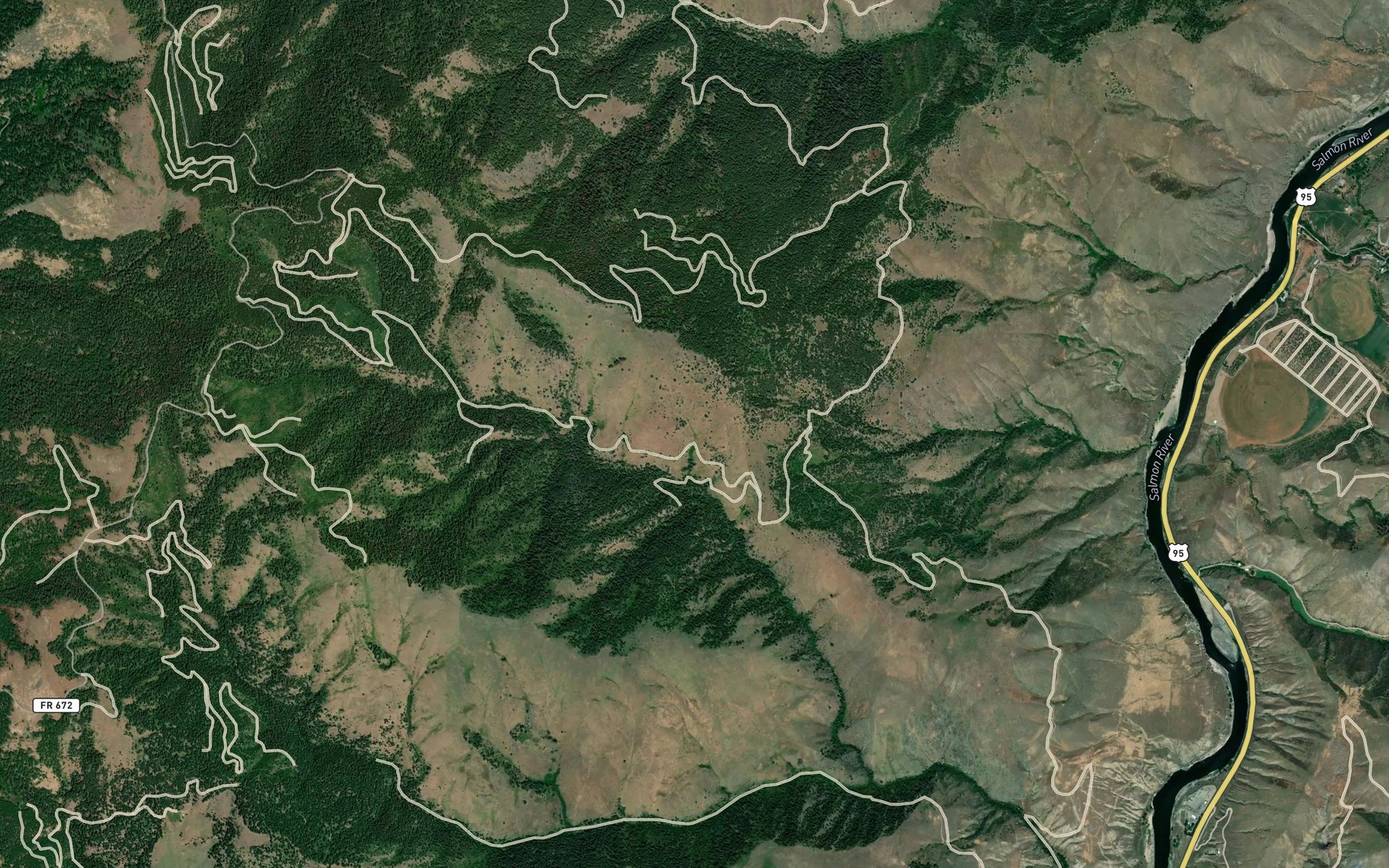 Satellite map of the China Spring