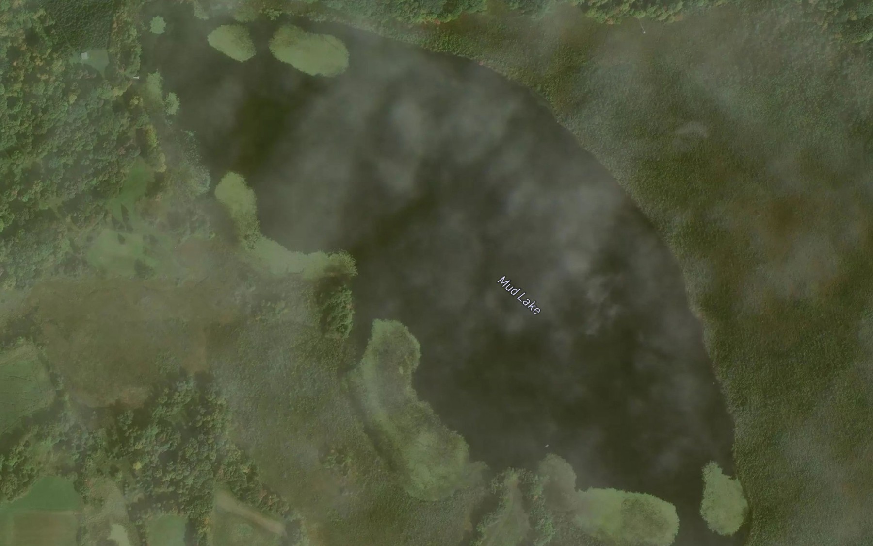 Satellite map of the Mud Lake