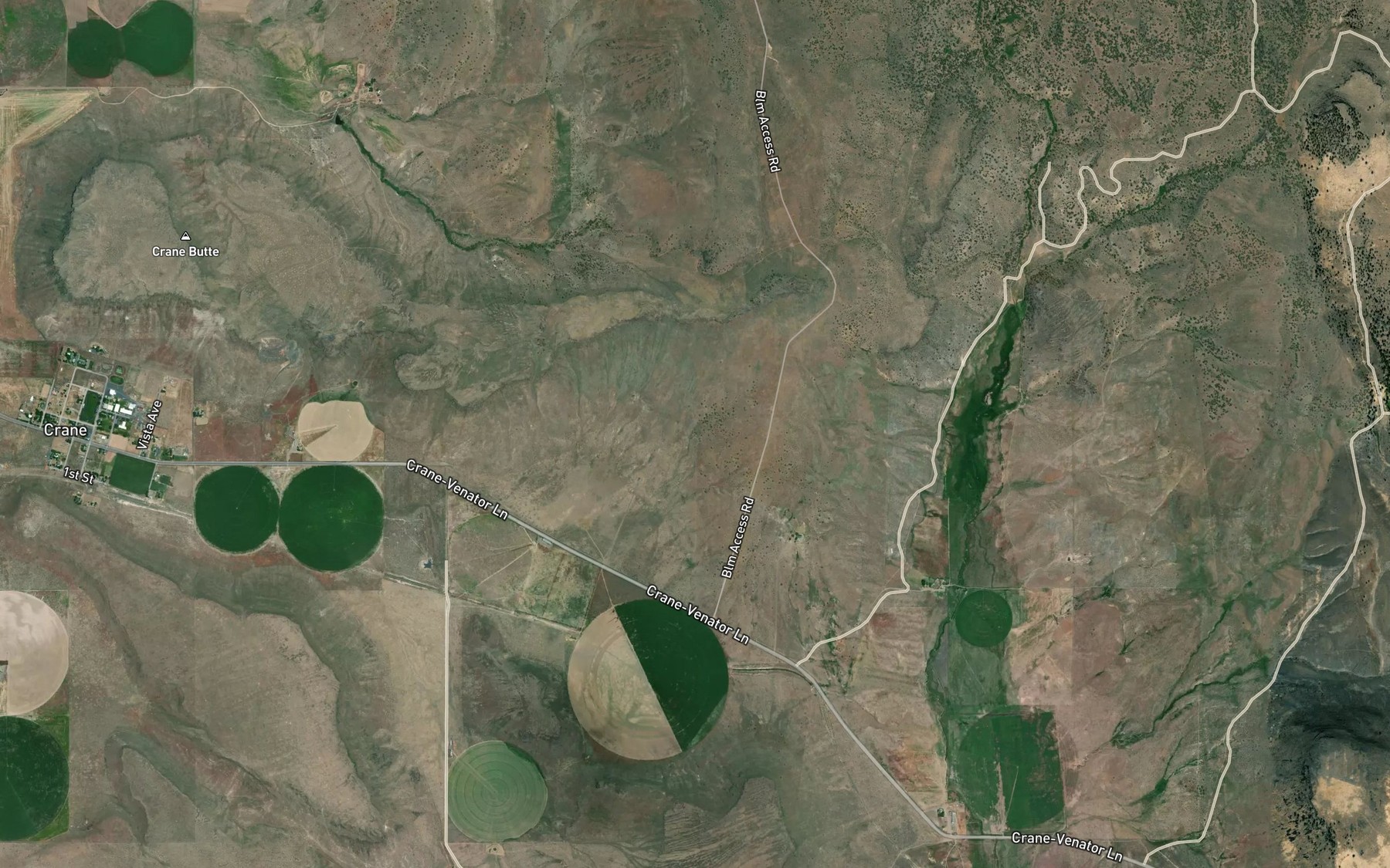 Satellite map of the Temple Spring
