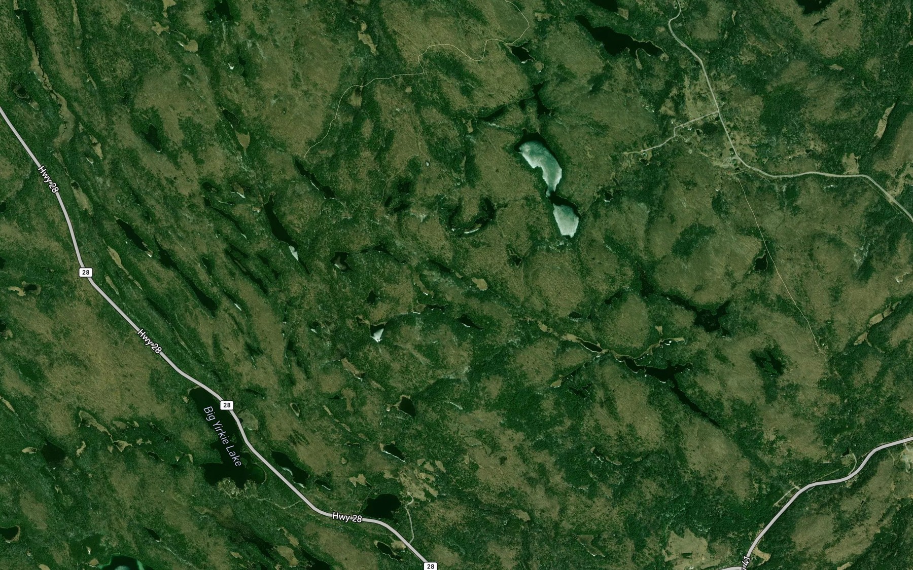 Satellite map of the Moger Pond