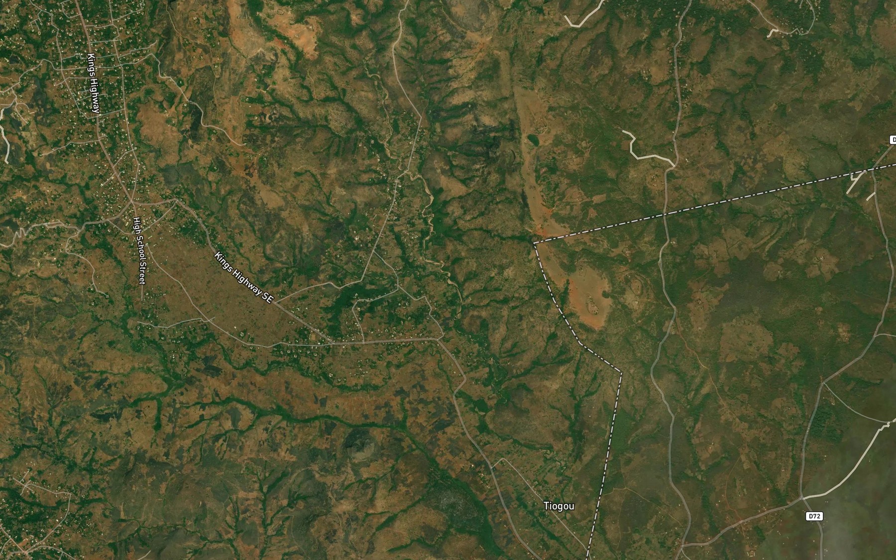 Satellite map of the Nkifi