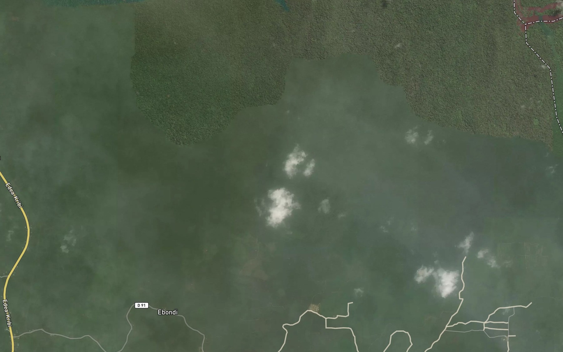 Satellite map of the Mabougi