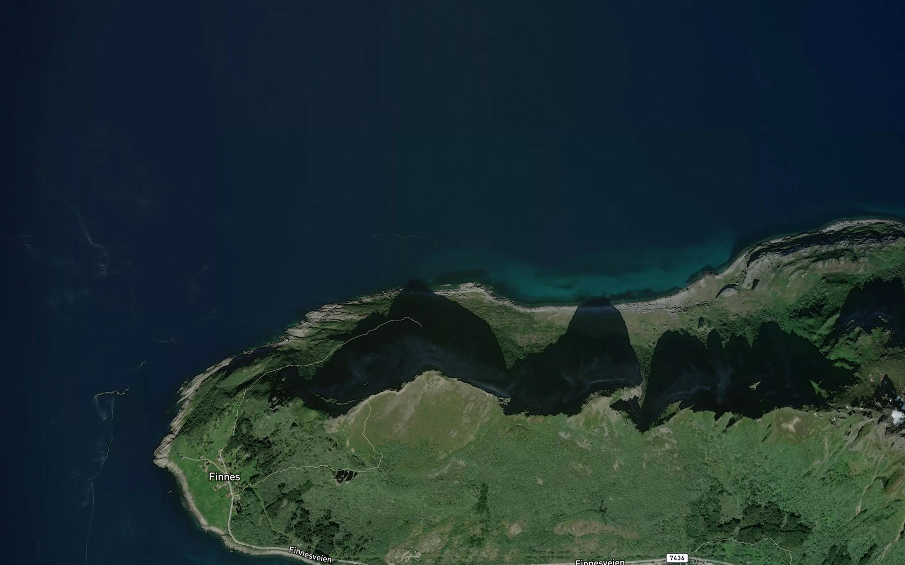 Satellite map of the Lillevika