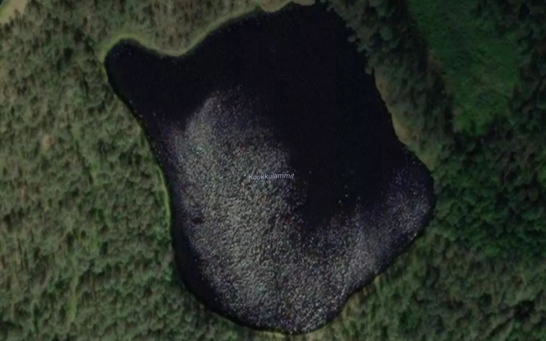 Satellite map of the Koukkulammit