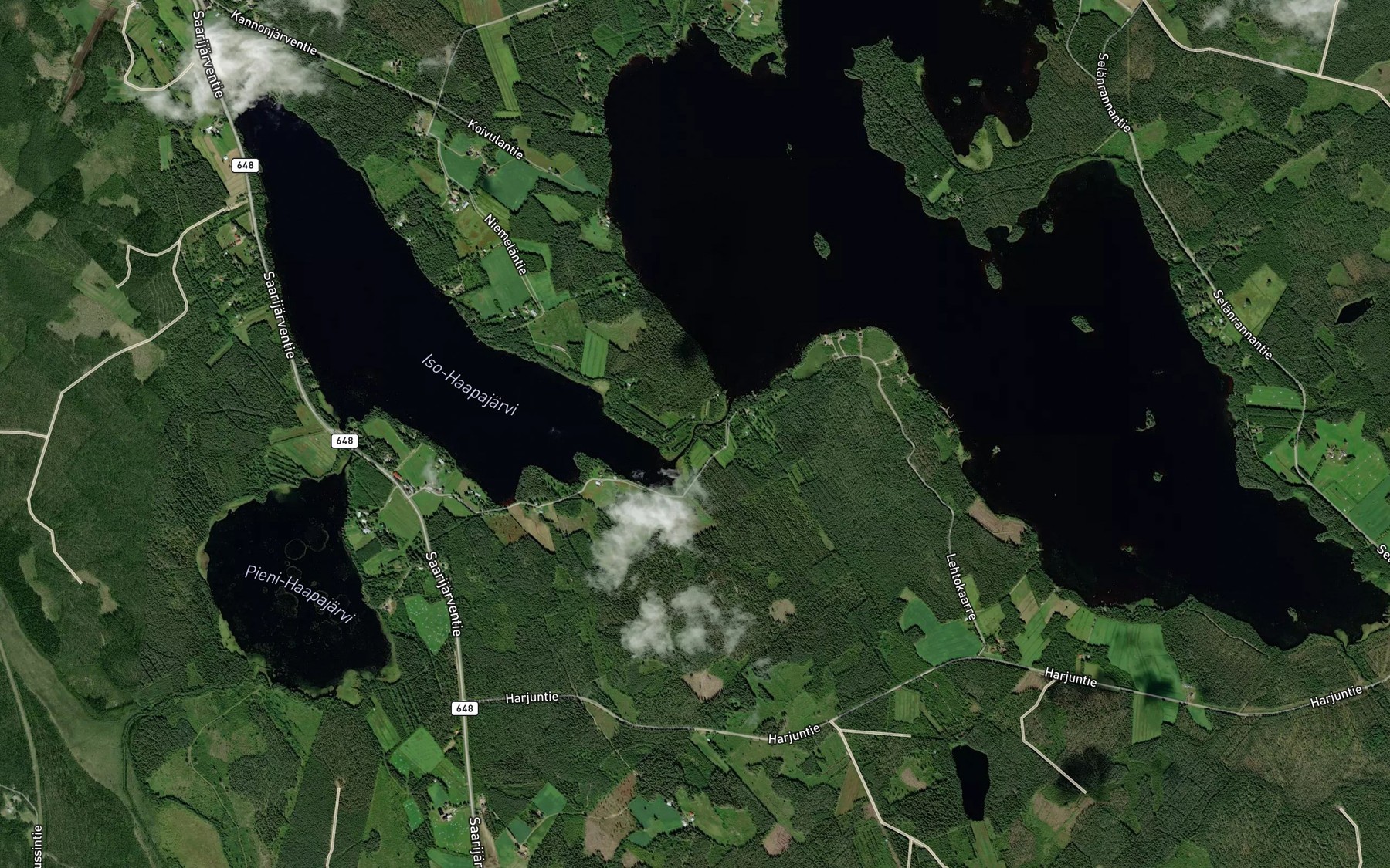 Satellite map of the Isosalmi