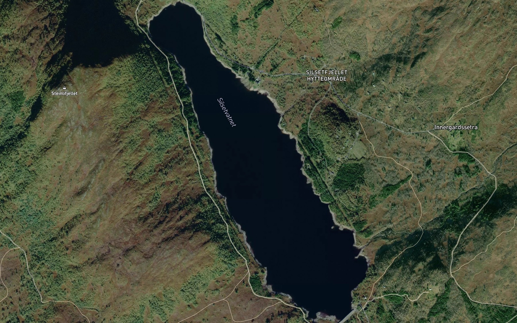 Satellite map of the Silsetvatnet