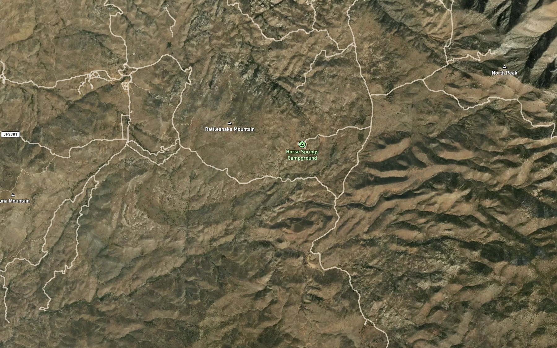 Satellite map of the Chukar Spring
