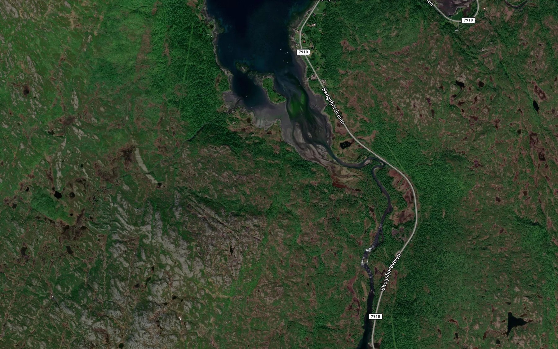 Satellite map of the Siket