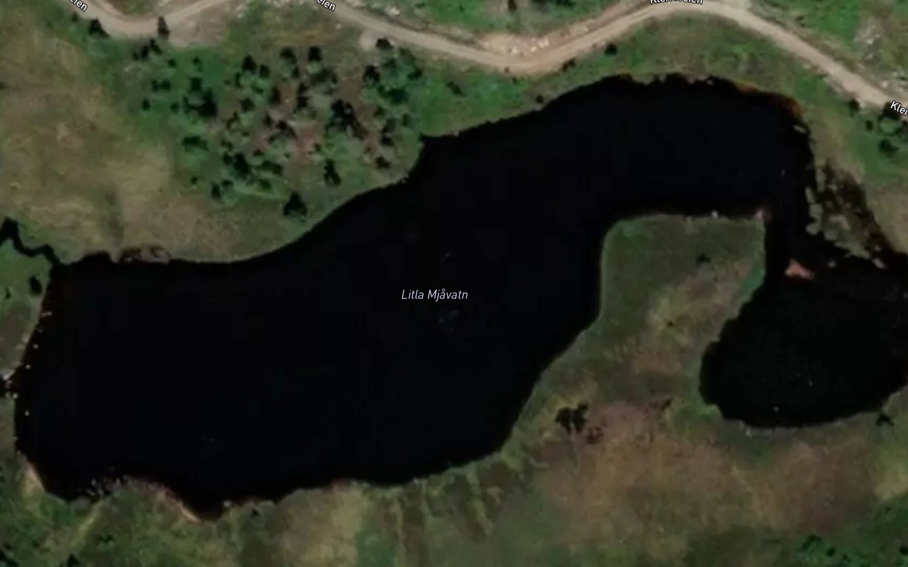Satellite map of the Litla Mjavatn