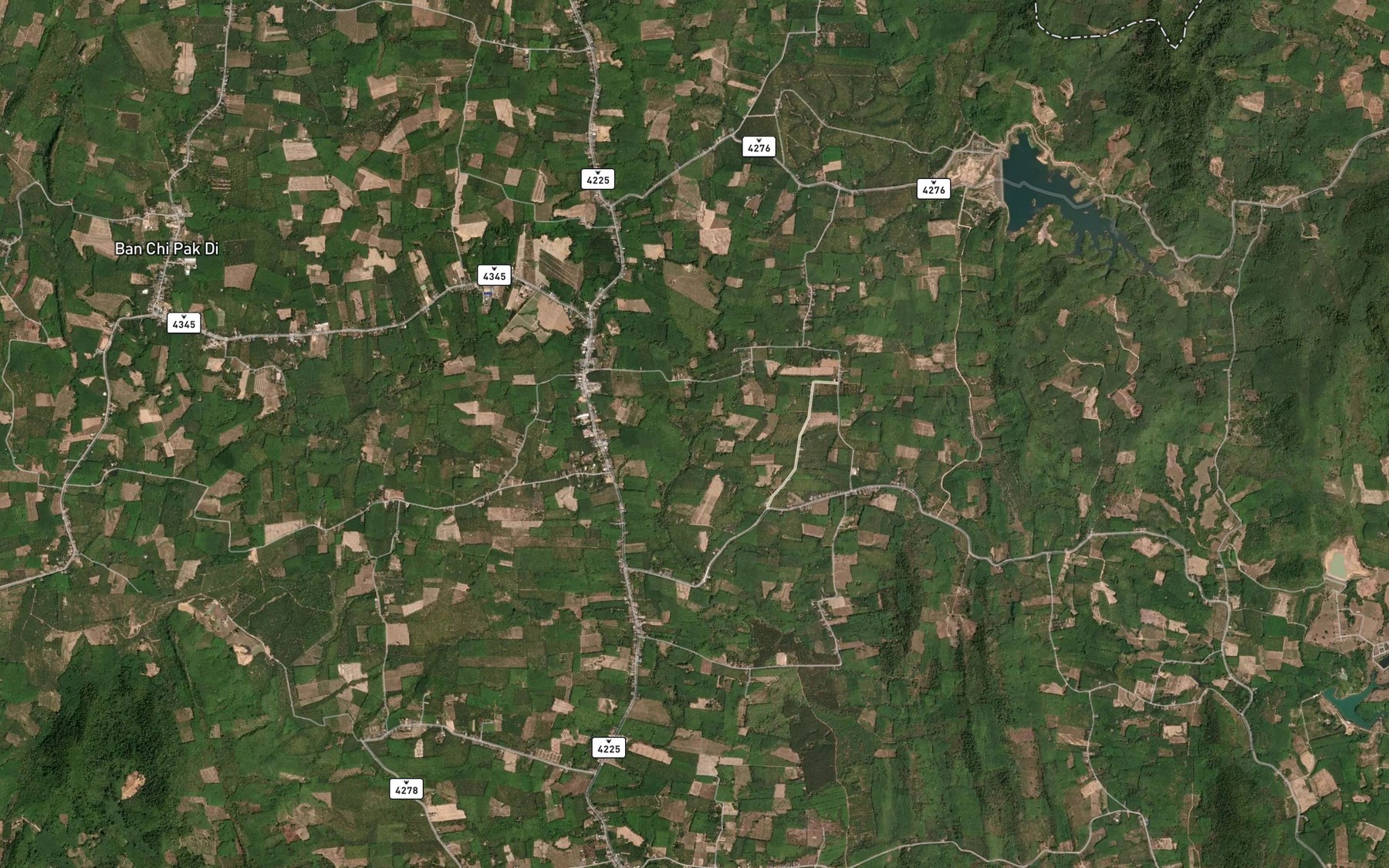 Satellite map of the Khlong Sai Khao