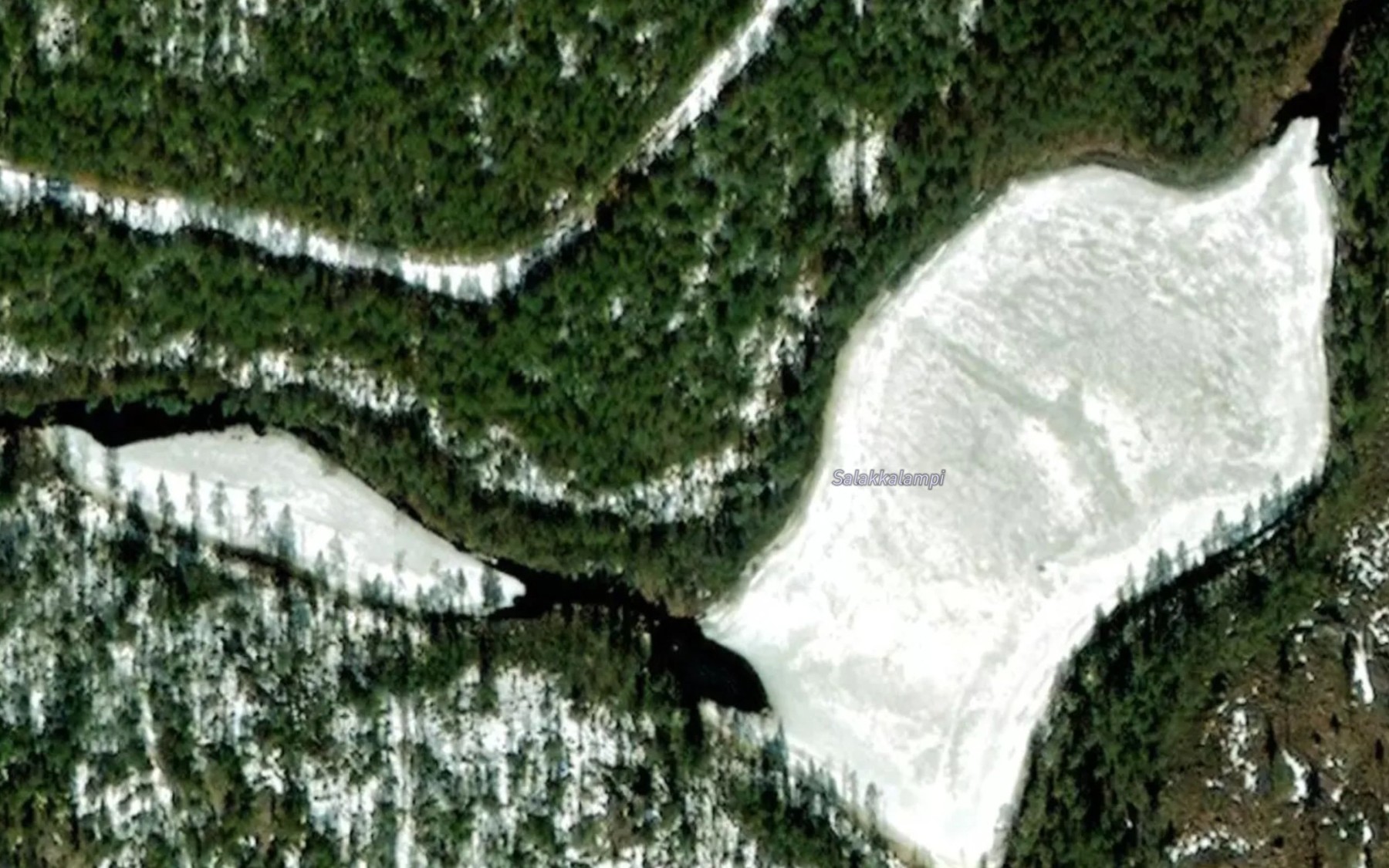 Satellite map of the Salakkalampi