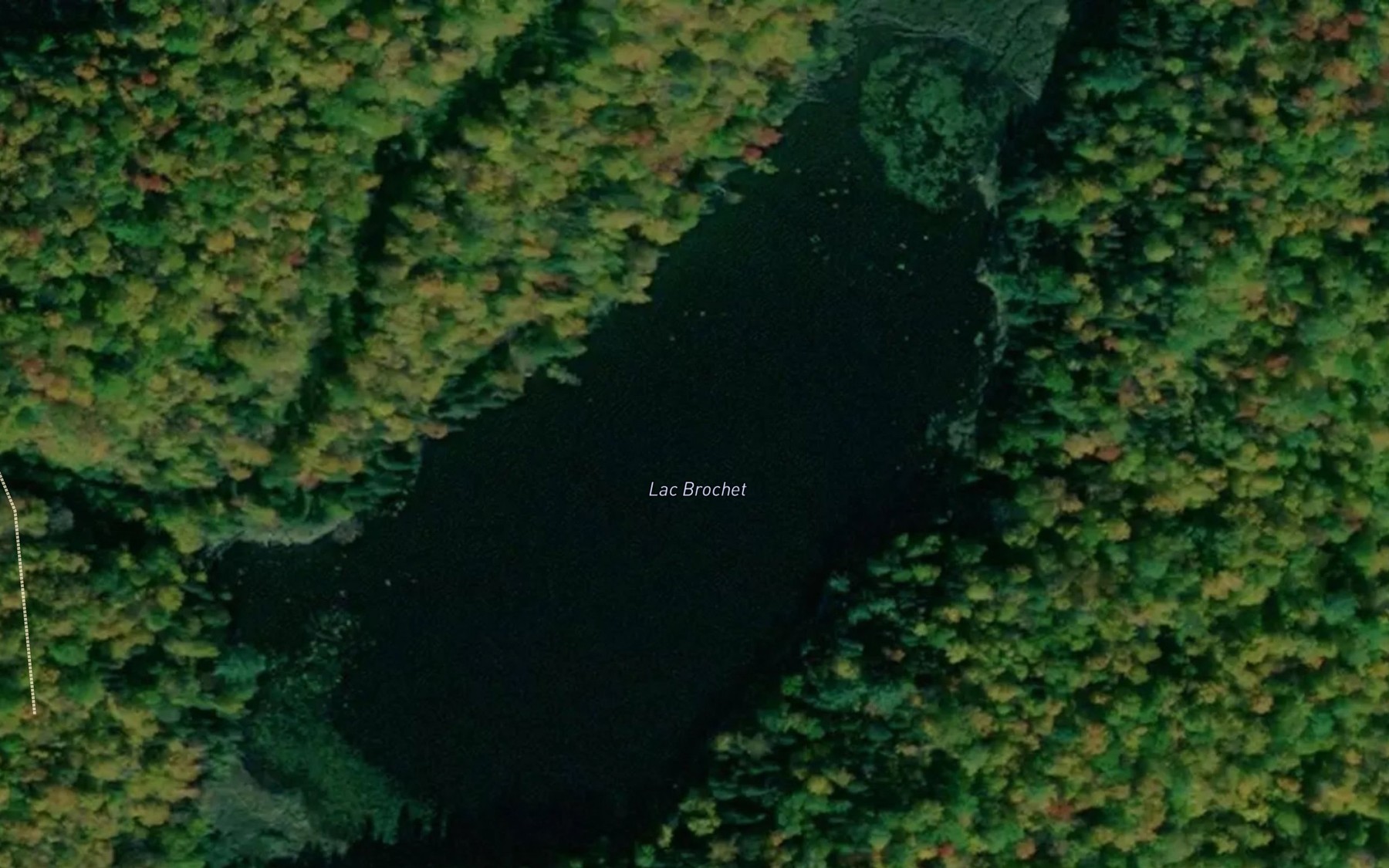 Satellite map of the Lac Brochet