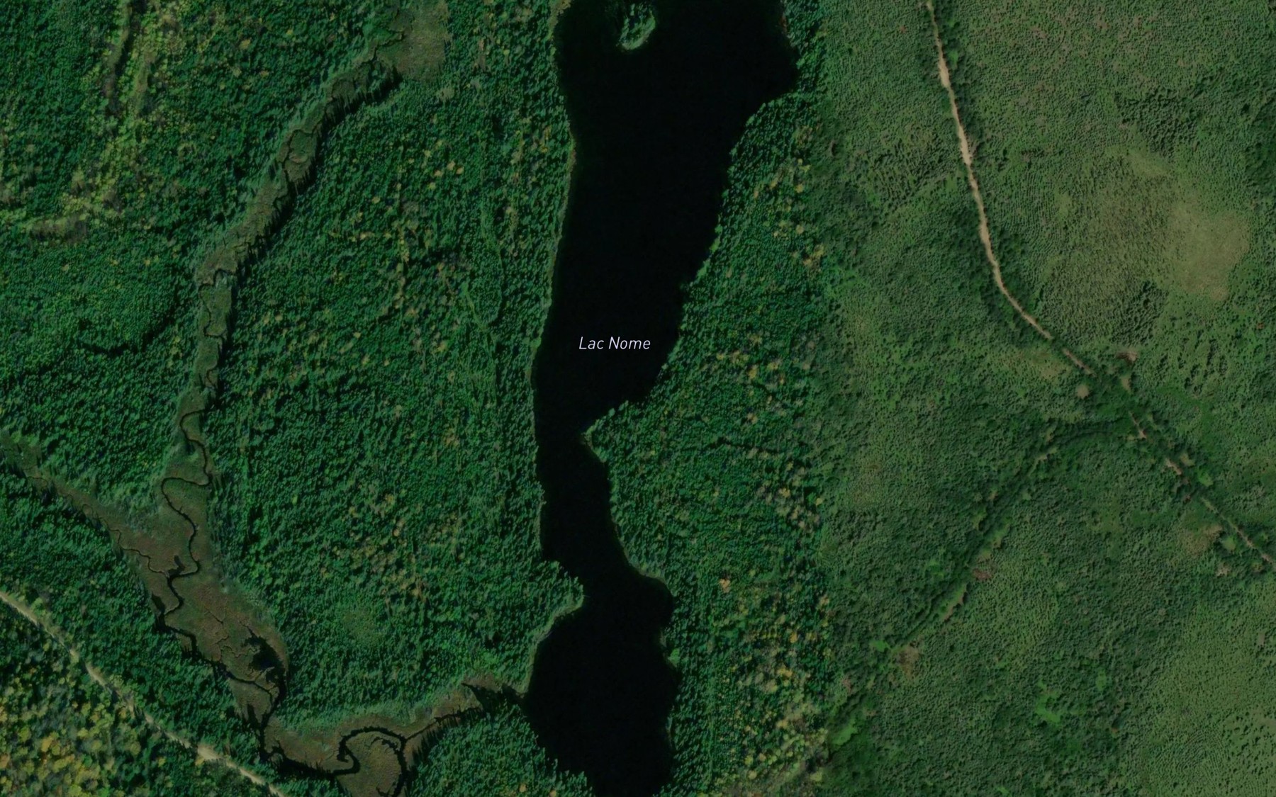 Satellite map of the Lac Nome