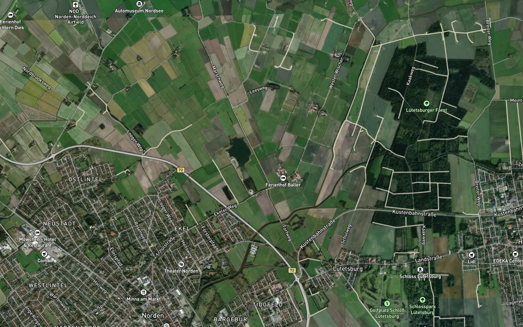 Satellite map of the Wischer Schloot
