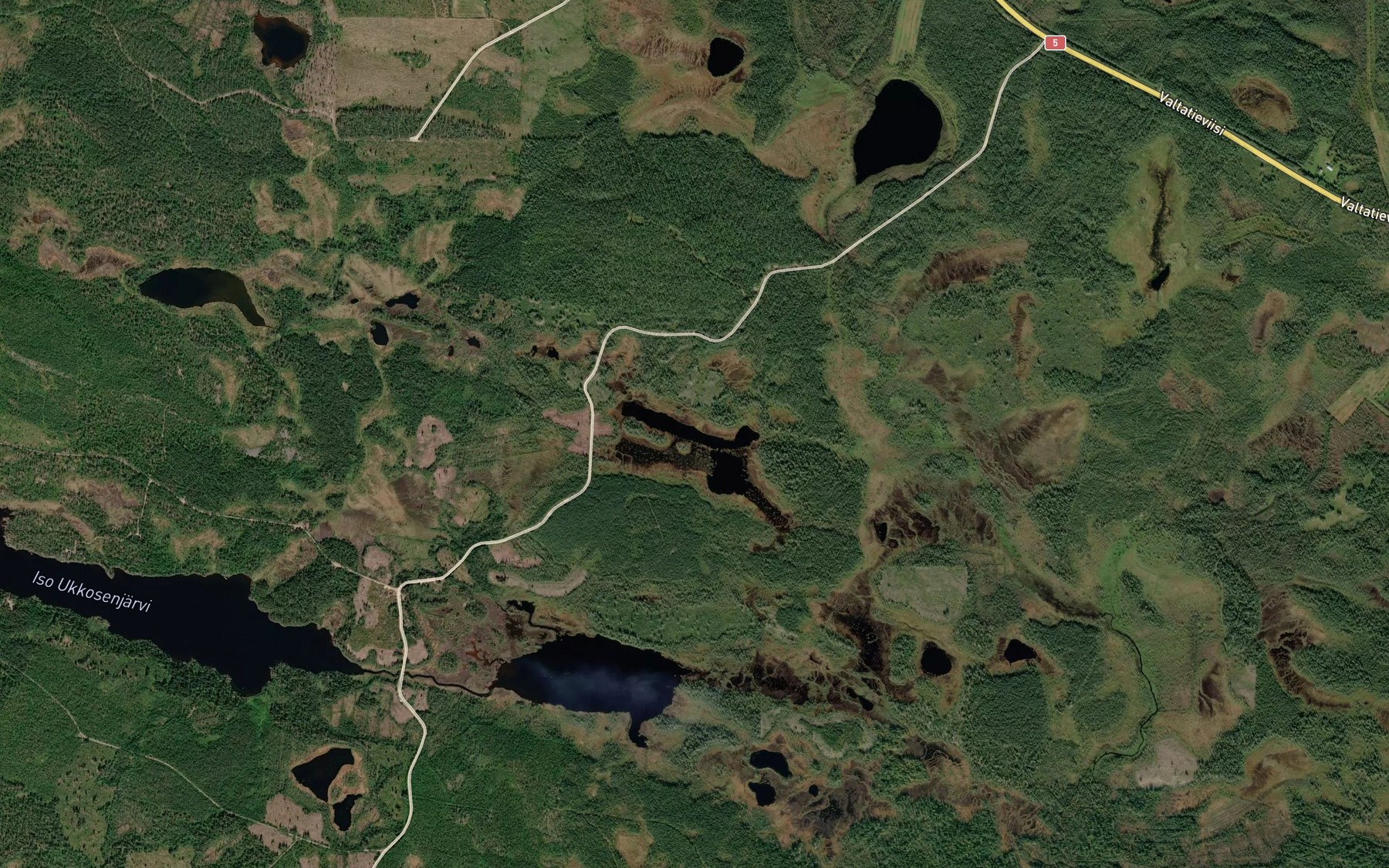 Satellite map of the Juurikkalammit