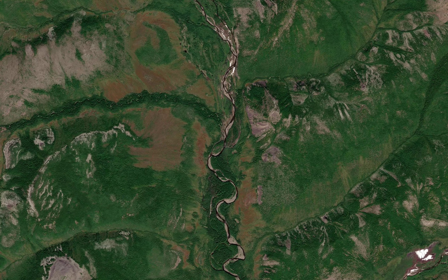 Satellite map of the Zateryannyy