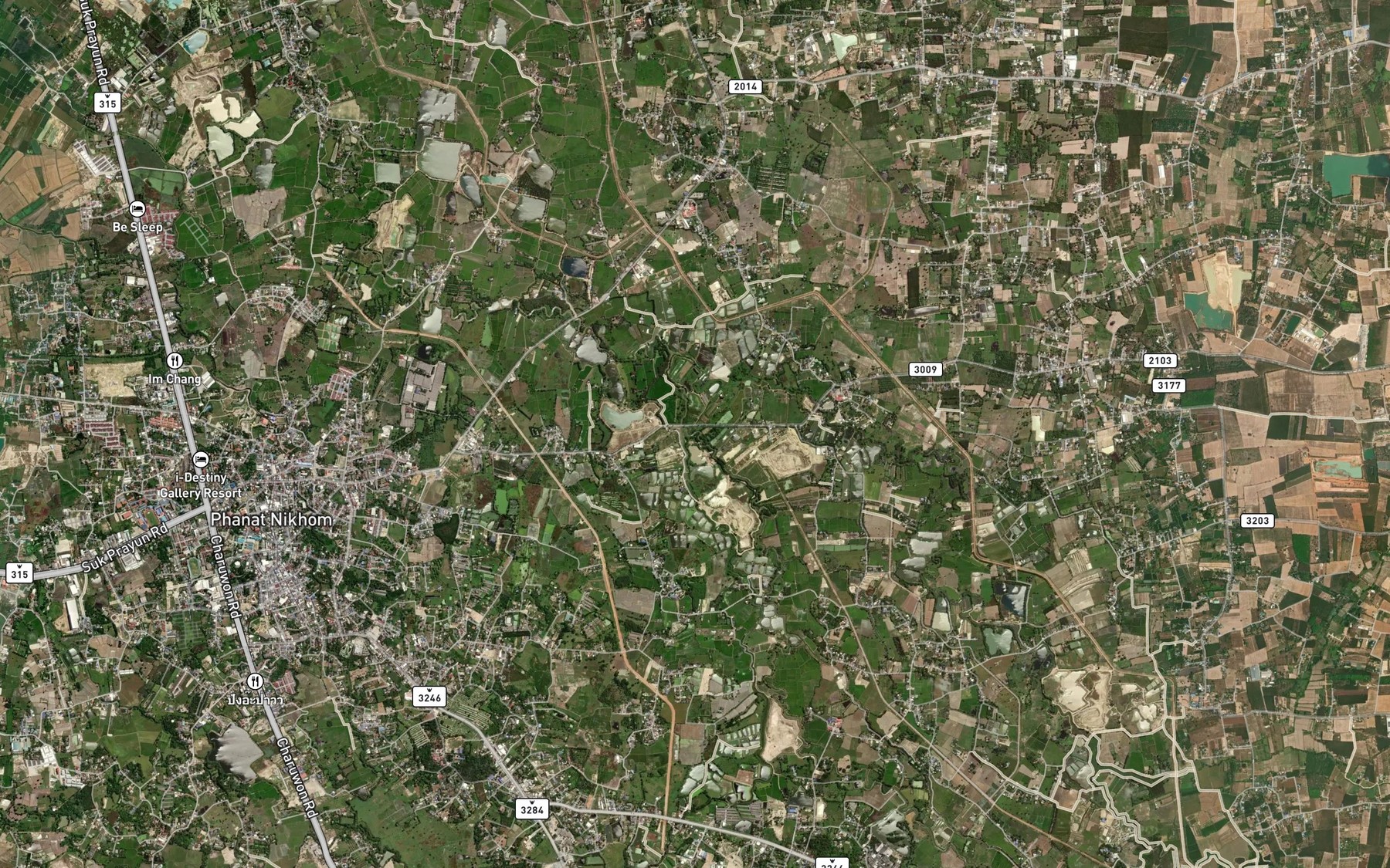 Satellite map of the Khlong Muang