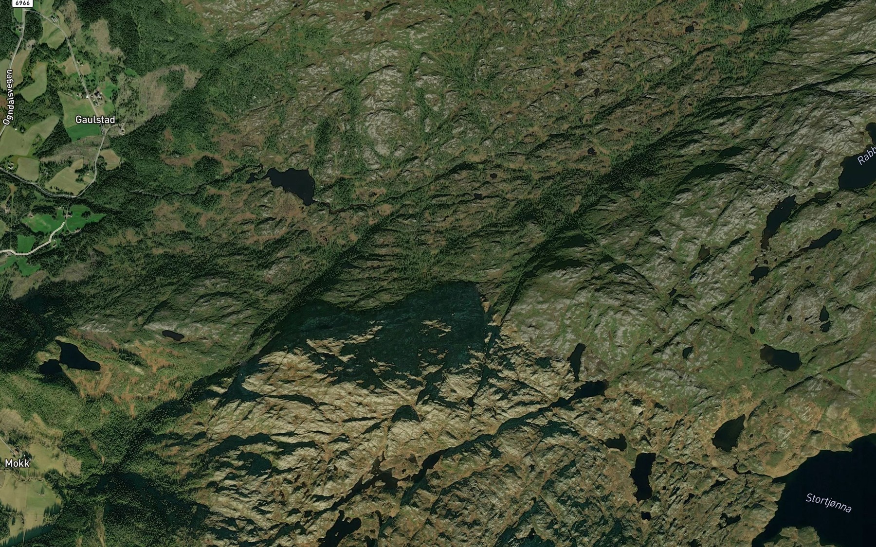 Satellite map of the Isbekken