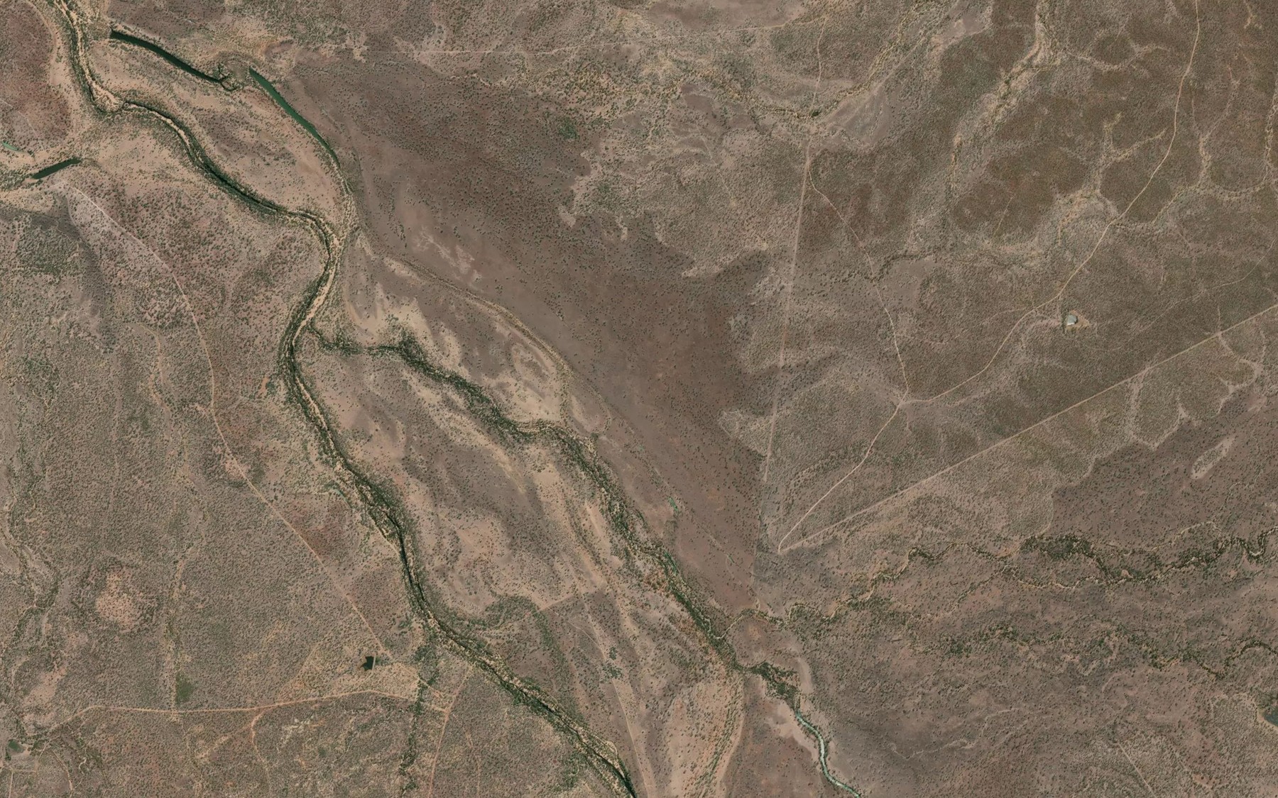 Satellite map of the Lagoon Creek