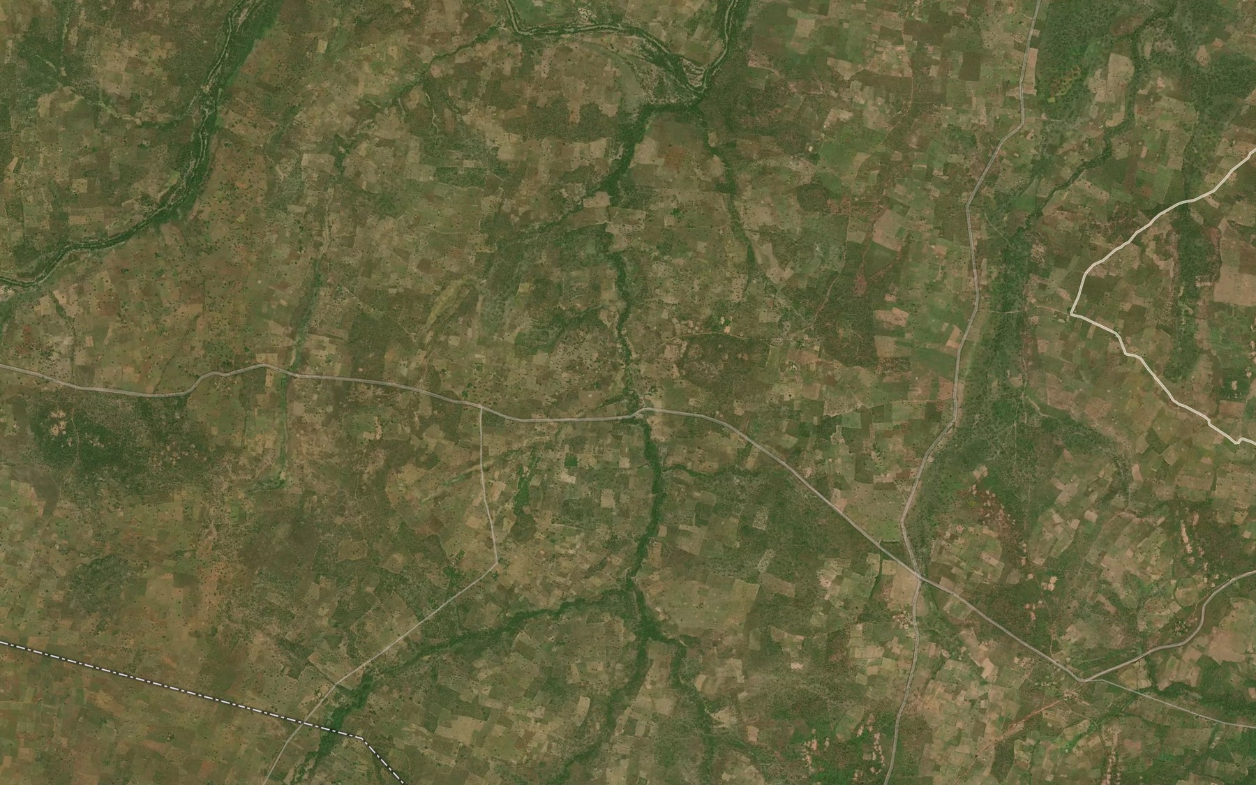 Satellite map of the River Abodie