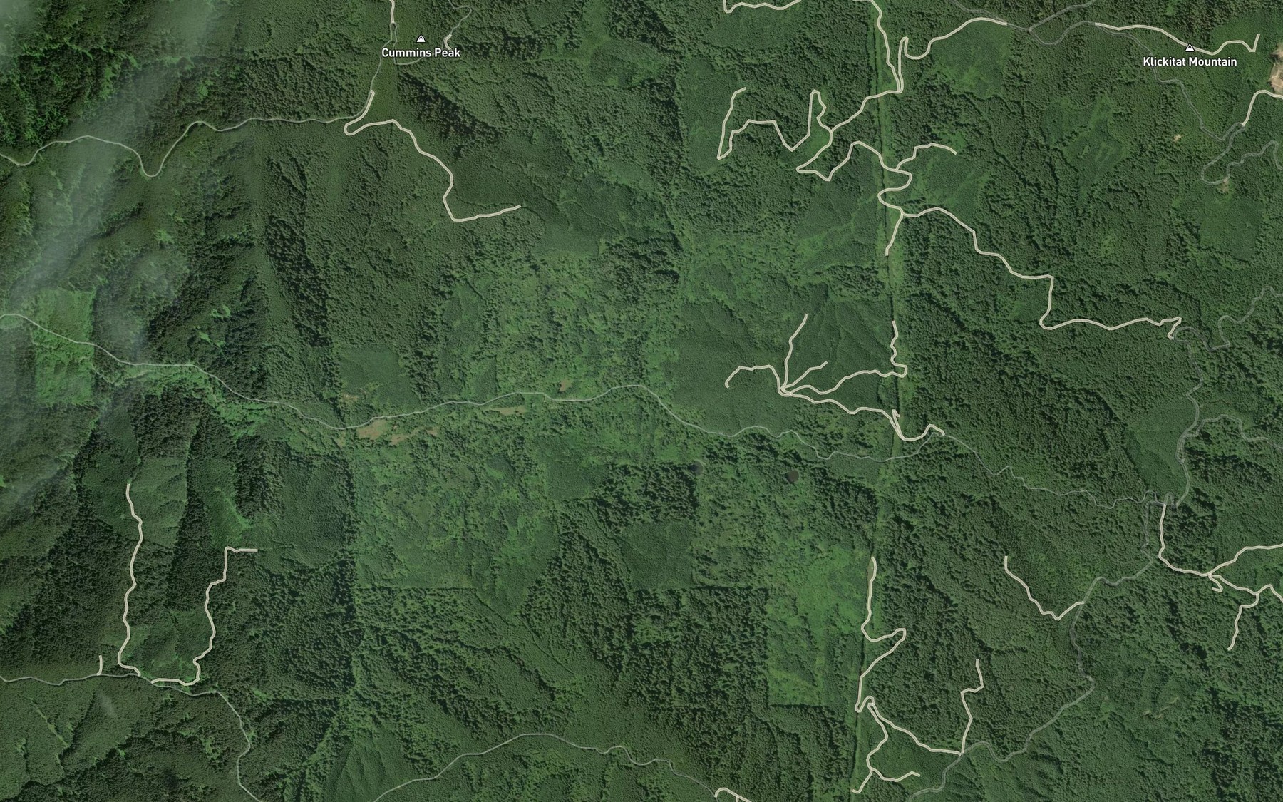 Satellite map of the South Fork Tenmile Creek