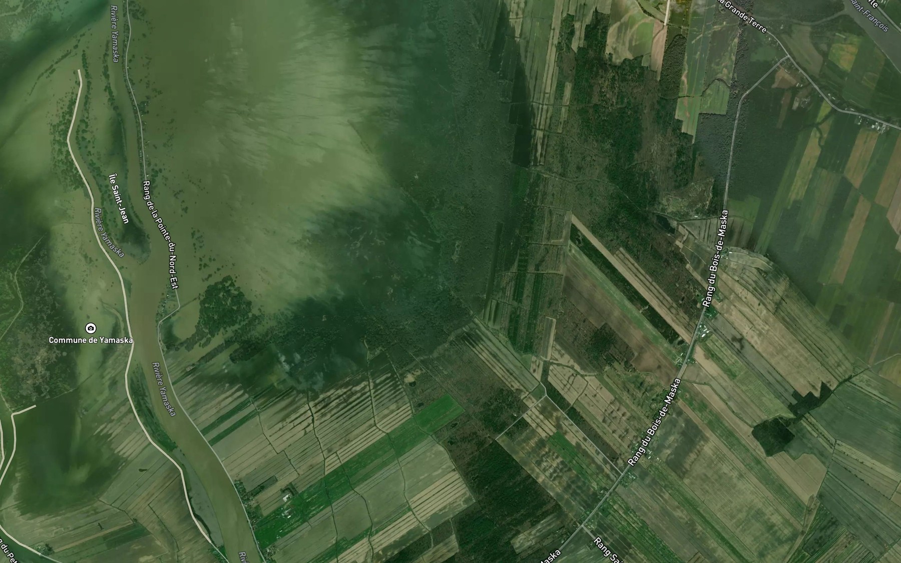 Satellite map of the Ruisseau de la Pointe des Frenes
