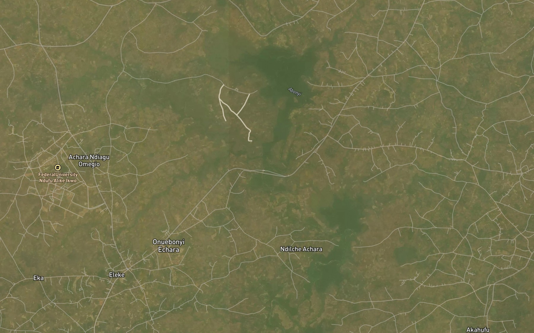 Satellite map of the River Otata