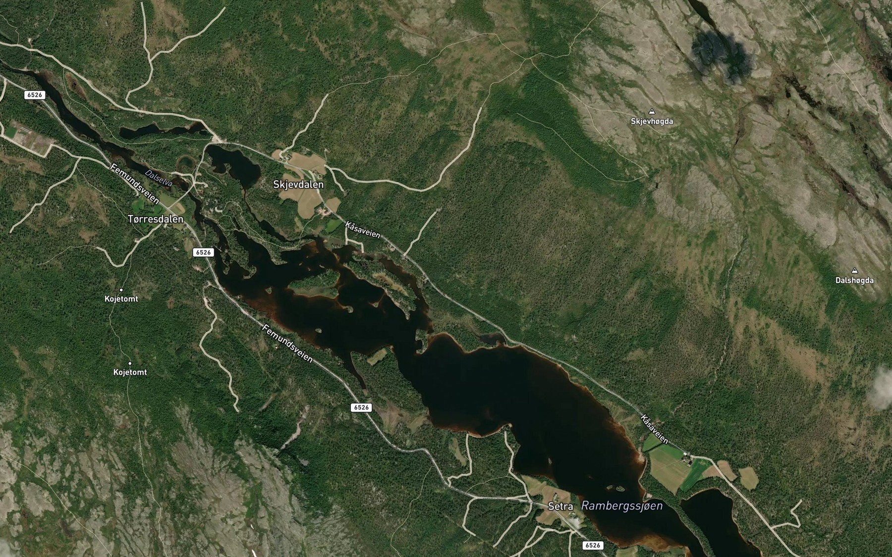 Satellite map of the Sundkloppbekken