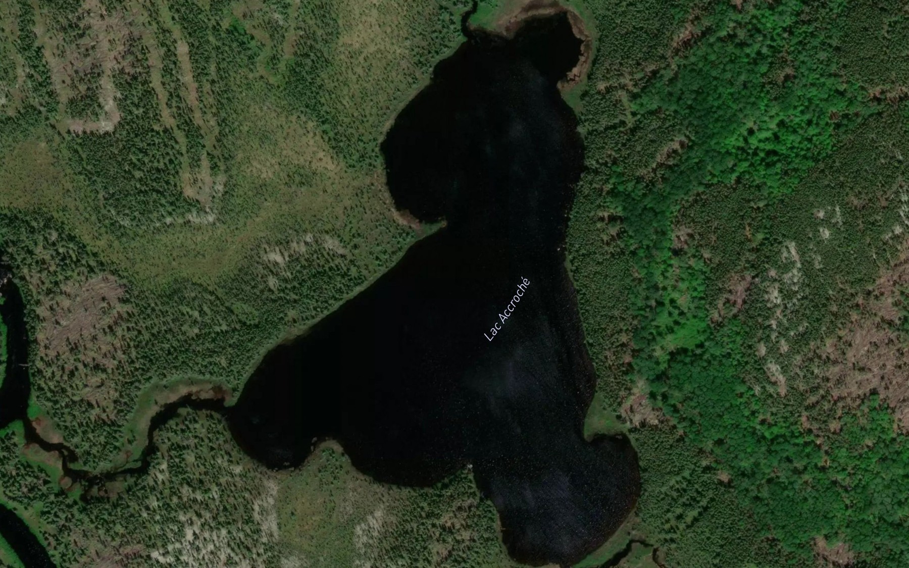 Satellite map of the Lac Accroche