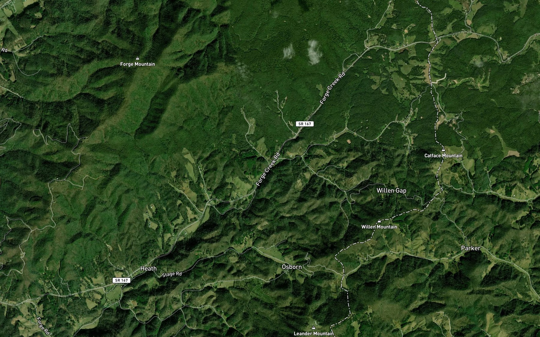 Satellite map of the Simcox Branch