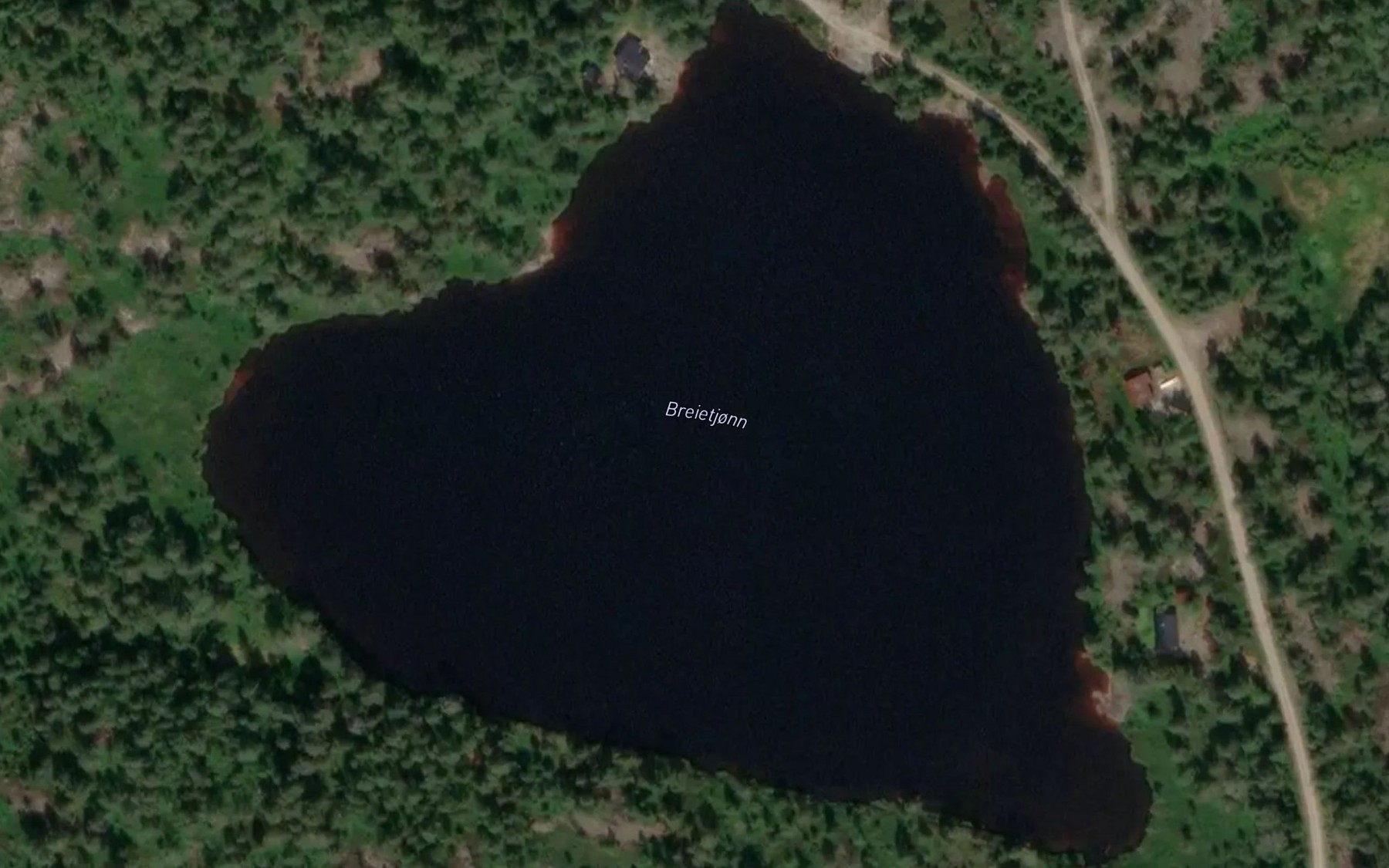 Satellite map of the Breietjonn