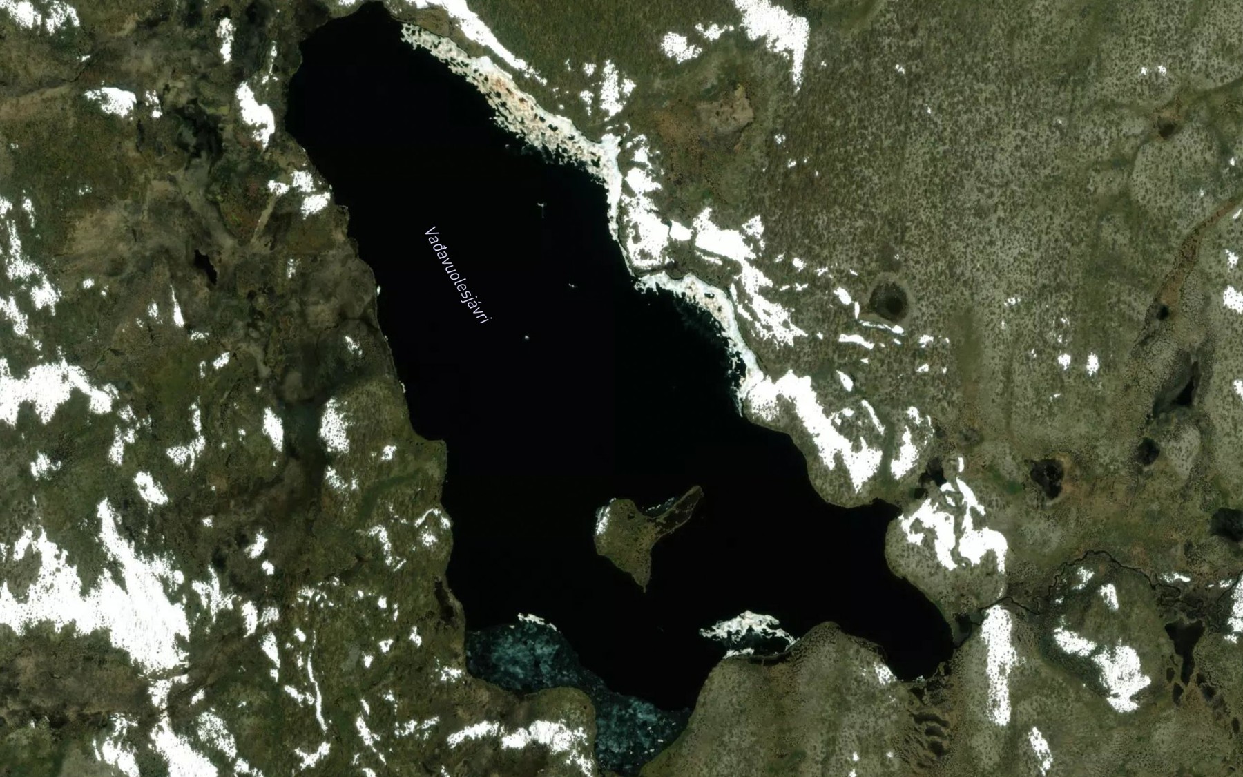 Satellite map of the Vagavuolesjavri