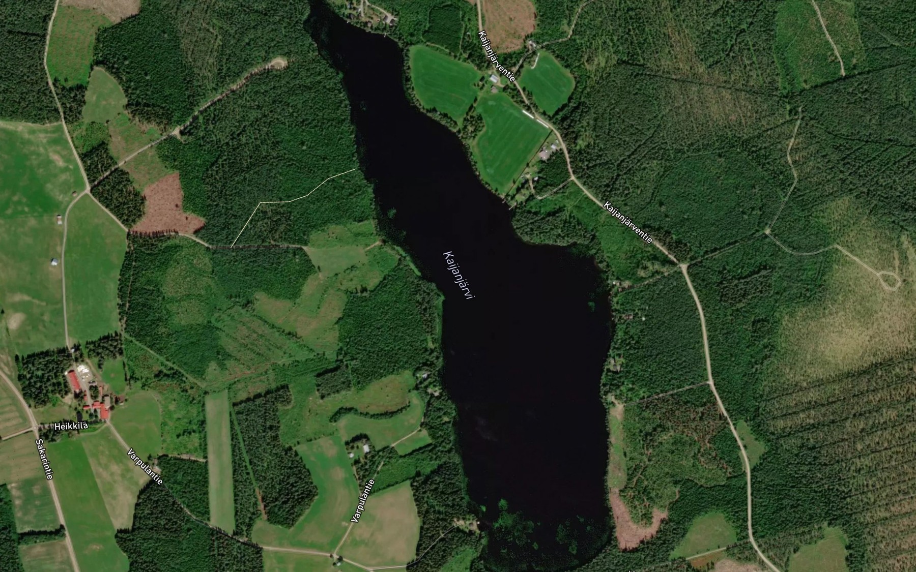Satellite map of the Kaijanjarvi